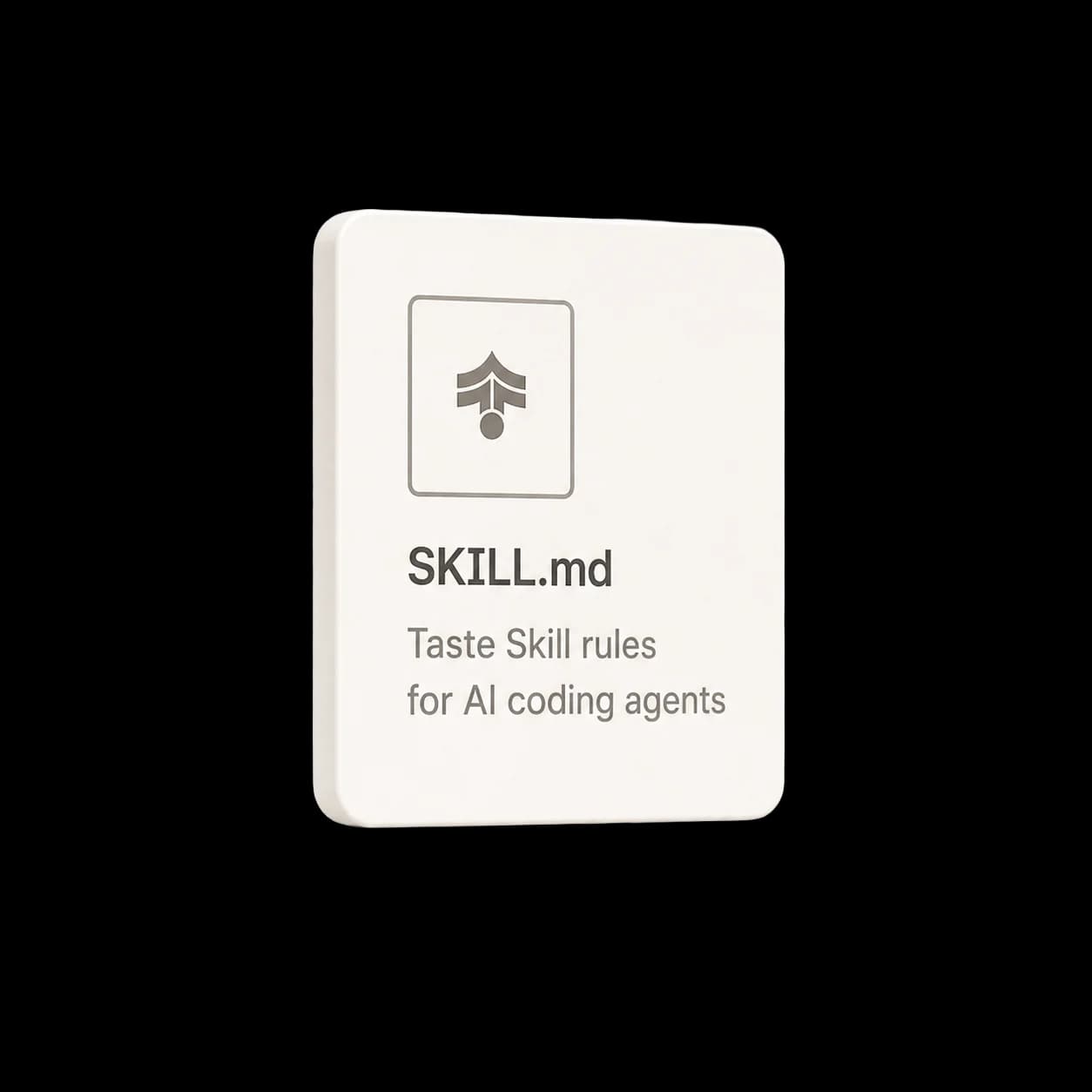 SKILL.md card: Taste Skill rules for AI coding agents